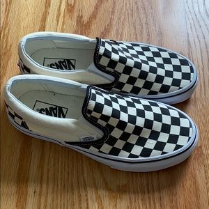 Checkered slip on Vans